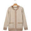 image:imageSidefeel Womens Plaid Cardigan SweatersApricot