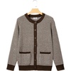 image:imageSidefeel Womens Plaid Cardigan SweatersChicory Coffee