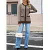 image:imageSidefeel Womens Plaid Cardigan SweatersChicory Coffee