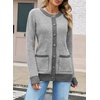 image:imageSidefeel Womens Plaid Cardigan SweatersGray