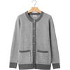 image:imageSidefeel Womens Plaid Cardigan SweatersGray