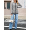 image:imageSidefeel Womens Plaid Cardigan SweatersGray