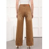 image:imageSidefeel Womens Straight Leg Floral Embroidery JeansBrown