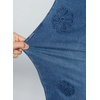 image:imageSidefeel Womens Straight Leg Floral Embroidery JeansDark Blue