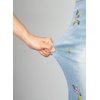 image:imageSidefeel Womens Straight Leg Jeans Embroidered Denim Pants with PocketsIceland Blue