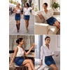 image:imageSidefeel Womens Summer High Waist Jean SkirtBluing