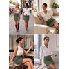 image:imageSidefeel Womens Summer High Waist Jean SkirtGreen