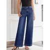 image:imageSidefeel Womens Wide Leg Jeans High Waisted Baggy Denim PantsBluing