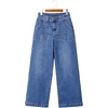 image:imageSidefeel Womens Wide Leg Jeans High Waisted Baggy Denim PantsLight Blue