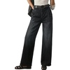 image:imageSidefeel Womens Wide Leg Jeans High Waisted Casual Stretchy Jeans 2026 Trendy Seamed Front Denim PantsBlack