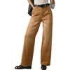 image:imageSidefeel Womens Wide Leg Jeans High Waisted Casual Stretchy Jeans 2026 Trendy Seamed Front Denim PantsBrown