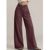 image:imageSidefeel Womens Wide Leg Jeans High Waisted Casual Stretchy Jeans 2026 Trendy Seamed Front Denim PantsCoffee