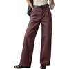 image:imageSidefeel Womens Wide Leg Jeans High Waisted Casual Stretchy Jeans 2026 Trendy Seamed Front Denim PantsCoffee