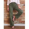 image:imageSidefeel Womens Wide Leg Jeans High Waisted Denim PantsGreen