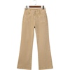 image:imageSidefeel Womens Wide Leg Jeans High Waisted Denim PantsKhaki