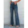image:imageSidefeel Womens Wide Leg Jeans High Waisted Denim PantsReal Teal