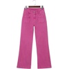 image:imageSidefeel Womens Wide Leg Jeans High Waisted Denim PantsRose Red