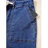 image:imageSidefeel Womens Wide Leg Jeans High Waisted Drawstring Denim SweatpantsDark Blue