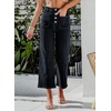 image:imageSidefeel Womens Wide Leg Jeans High Waisted JeansBlack