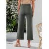 image:imageSidefeel Womens Wide Leg Jeans High Waisted JeansGreen