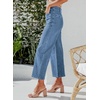 image:imageSidefeel Womens Wide Leg Jeans High Waisted JeansMist Blue