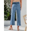image:imageSidefeel Womens Wide Leg Jeans High Waisted JeansMist Blue