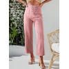 image:imageSidefeel Womens Wide Leg Jeans High Waisted JeansPeach Blossom