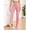 image:imageSidefeel Womens Wide Leg Jeans High Waisted JeansPeach Blossom