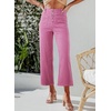 image:imageSidefeel Womens Wide Leg Jeans High Waisted JeansPink