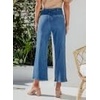 image:imageSidefeel Womens Wide Leg Jeans High Waisted JeansRoyal Blue