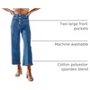 image:imageSidefeel Womens Wide Leg Jeans High Waisted JeansRoyal Blue