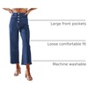 image:imageSidefeel Womens Wide Leg Jeans High Waisted JeansSail Blue
