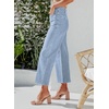 image:imageSidefeel Womens Wide Leg Jeans High Waisted JeansSky Blue