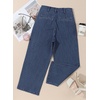 image:imageSidefeel Womens Wide Leg Jeans High Waisted JeansSky Blue Stripe