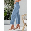 image:imageSidefeel Womens Wide Leg Jeans High Waisted JeansWater Blue