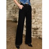 image:imageSidefeel Womens Wide Leg Jeans High Waisted Stretch Denim PantsBlack