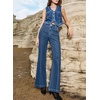 image:imageSidefeel Womens Wide Leg Jeans High Waisted Stretch Denim PantsBluing