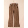 image:imageSidefeel Womens Wide Leg Jeans High Waisted Stretch Denim PantsBrown