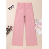 image:imageSidefeel Womens Wide Leg Jeans High Waisted Stretch Denim PantsPink
