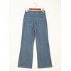 image:imageSidefeel Womens Wide Leg Jeans High Waisted Stretch Denim PantsVintage Blue