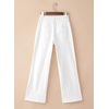 image:imageSidefeel Womens Wide Leg Jeans High Waisted Stretch Denim PantsWhite