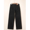 image:imageSidefeel Womens Wide Leg Jeans High Waisted Stretchy Boyfriend Denim PantsBlack