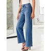 image:imageSidefeel Womens Wide Leg Jeans High Waisted Stretchy Denim PantsBlue