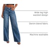 image:imageSidefeel Womens Wide Leg Jeans High Waisted Stretchy Denim PantsBlue