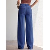 image:imageSidefeel Womens Wide Leg Jeans High Waisted Stretchy Denim PantsBluing