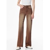 image:imageSidefeel Womens Wide Leg Jeans High Waisted Stretchy Denim PantsBrown
