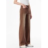 image:imageSidefeel Womens Wide Leg Jeans High Waisted Stretchy Denim PantsBrown
