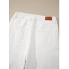 image:imageSidefeel Womens Wide Leg Jeans High Waisted Stretchy Denim PantsCream White