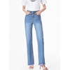 image:imageSidefeel Womens Wide Leg Jeans High Waisted Stretchy Denim PantsLight Blue