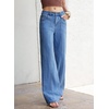 image:imageSidefeel Womens Wide Leg Jeans High Waisted Stretchy Denim PantsLight Blue